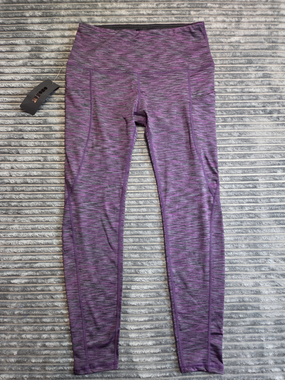 Purple Space-Dye High-Rise Performance Leggings